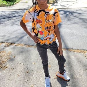 Two shirts and shoe combo